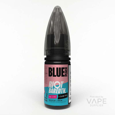 blue peach  riot eliquid bar edition nic salt 10mg