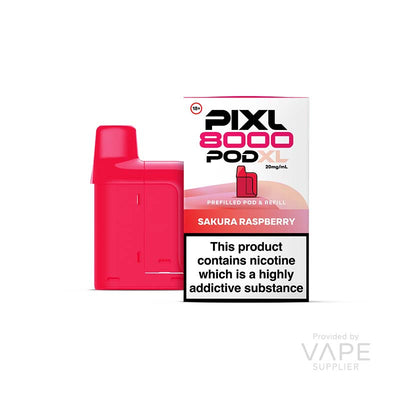 PIXL 8000 20mg Prefilled Pods Sakura Raspberry