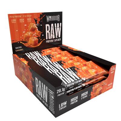 Warrior Raw Protein Flapjack Salted Caramel Halal 64g 75g RRP £1.50