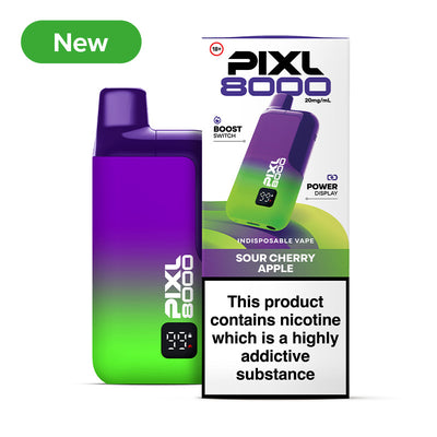 NEW PIXL 8000 20mg Prefilled Pod Kit Sour Cherry Apple