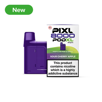 PIXL 8000 20mg Prefilled Pods Sour Cherry Apple