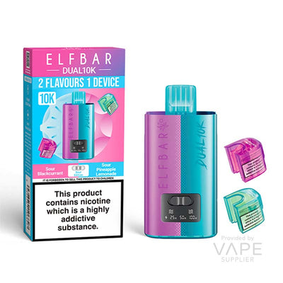 elf bar dual 10k 20mg legal big puff device sour edition