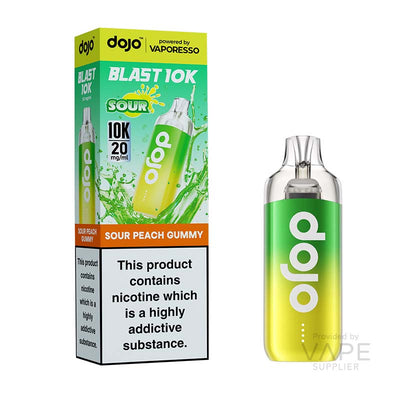 Vaporesso Dojo Blast 10K 20mg Prefilled Pod Kit Sour Peach Gummy