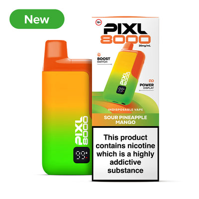 NEW PIXL 8000 20mg Prefilled Pod Kit Sour Pineapple Mango