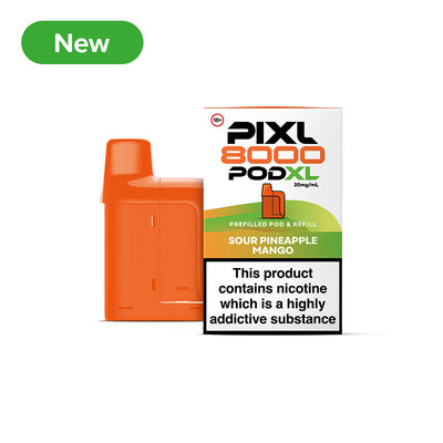 PIXL 8000 20mg Prefilled Pods Sour Pineapple Mango