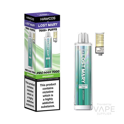 hawcos x lost mary pro max 7000 legal big puff device spearmint