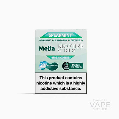 melta nicotine strips 2mg spearmint