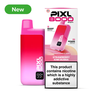 NEW PIXL 8000 20mg Prefilled Pod Kit Strawberry Kiwi Bubba
