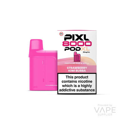 PIXL 8000 20mg Prefilled Pods Strawberry Kiwi Bubba