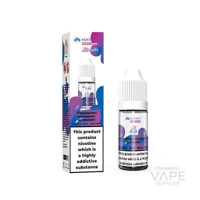 hayati pro max nic salt eliquid 10mg strawberry raspberry blueberry