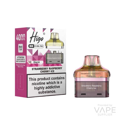 Higo Higo BB Pod Strawberry Raspberry Cherry Ice Pre-Filled Vape Pods
