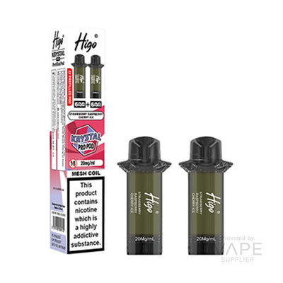 Higo Krystal Pro 20mg Prefilled Pods Strawberry Raspberry Cherry Ice