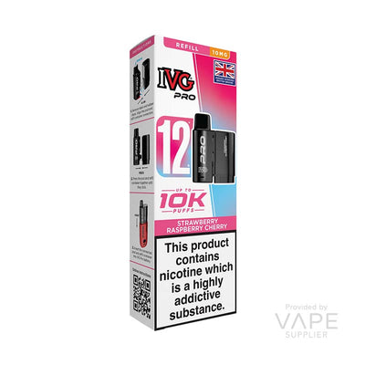 IVG Pro 12 10mg Prefilled Pods Strawberry Raspberry Cherry