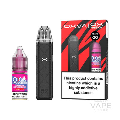 strawberry raspberry cherry ox passion nic salt black oxva xlim go pod kit bundle