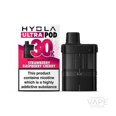 Hyola Ultra 30K Strawberry Raspberry Cherry Prefilled Pods