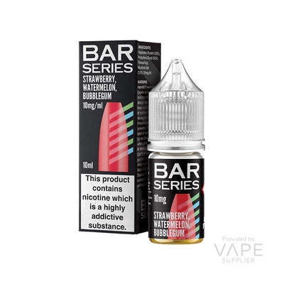 bar series 10mg nic salt strawberry watermelon bubblegum