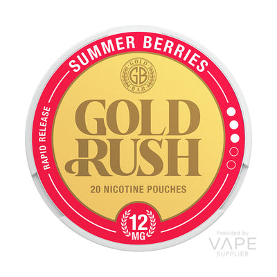 gold bar gold rush nicotine pouches 12mg summer berries