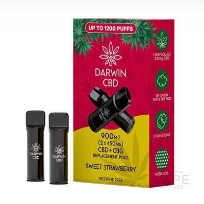 Darwin CBD+CBG 900mg (2 x 450mg) Prefilled Pods