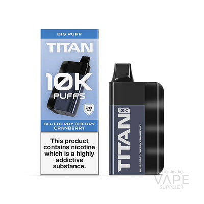 titan 10k disposable blueberry cherry cranberry