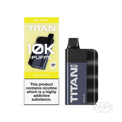 titan 10k disposable lemon ice