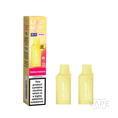 Lost Mary BM600 Triple Mango 20mg Pre-Filled Vape Pods