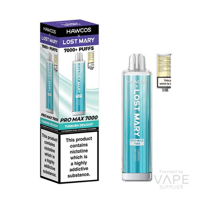 hawcos x lost mary pro max 7000 legal big puff device turkish delight