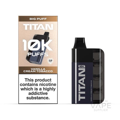 titan 10k disposable vanilla cream tobacco