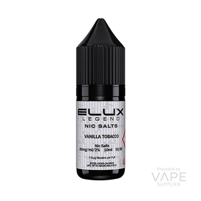 elux legend nic salts 10mg vanilla tobacco