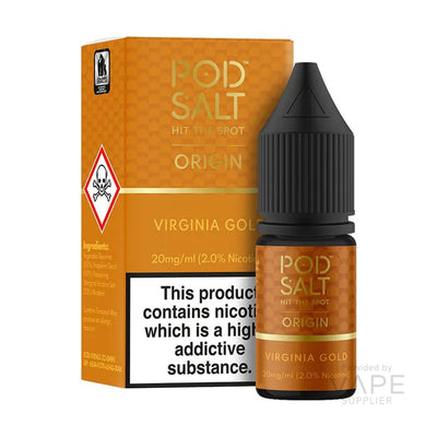 Pod Salt Origin Virginia Gold Nic Salts Original Recipe