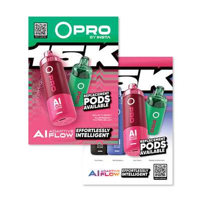 INSTA O Pro Sour Cherry Raspberry Watermelon Poster