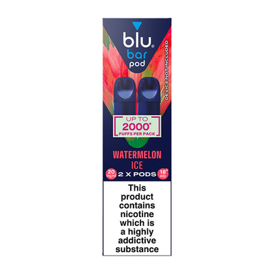 Blu Bar Pod Prefilled Pods 2 Pack (Outer of 6) Vape Supplier Ltd Blu Bar Pod Prefilled Pods 2 Pack (Outer of 6) Vape Supplier Ltd