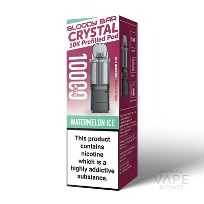 Bloody Bar Crystal 10K 20mg Prefilled Pods Watermelon Ice