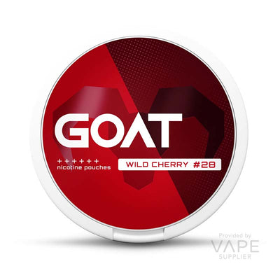 goat nicotine pouches 28mg wild cherry