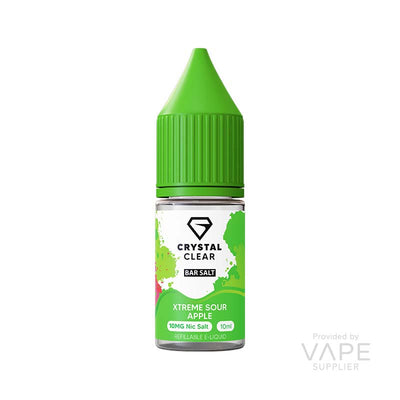 crystal clear 10mg nic salt xtreme sour apple