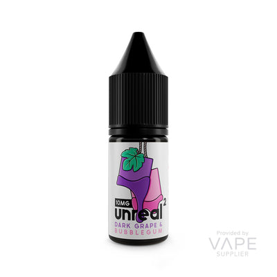 Unreal 2 Dark Grape Bubblegum Nic Salts 10mg