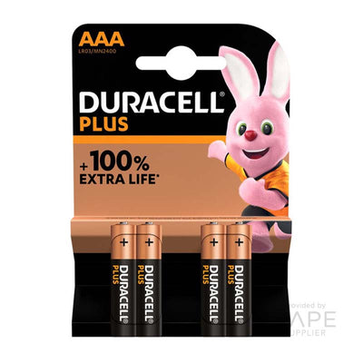 Duracell Plus/Power Boost AAA 4 Packs