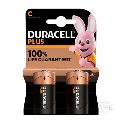 Duracell Plus/Power Boost C 2 Packs